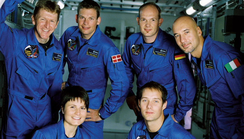 Mit diesem Team arbeitete „Astro Alex“ auf der ISS
