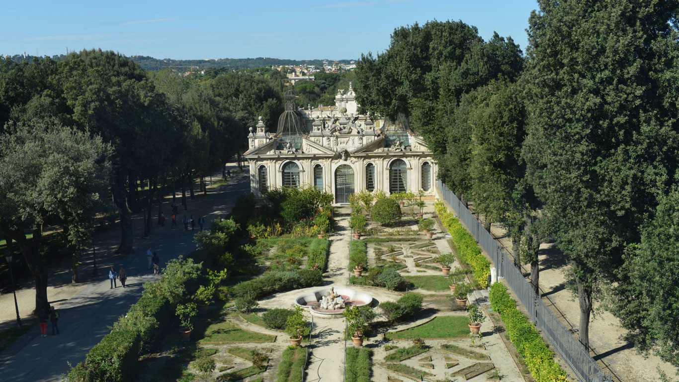 Rom: ein Park für Turteltauben